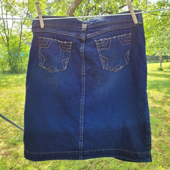 Y2k Tommy Hilfiger Denim Tulip Skirt size 3 - Picture 3 of 12